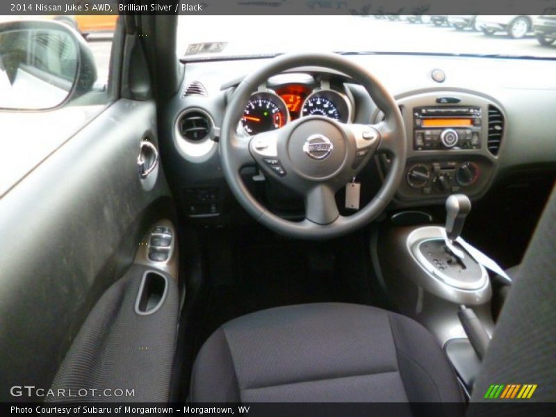 Brilliant Silver / Black 2014 Nissan Juke S AWD