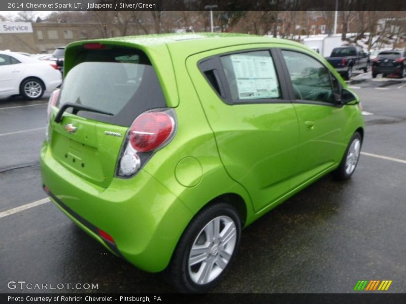Jalapeno / Silver/Green 2014 Chevrolet Spark LT