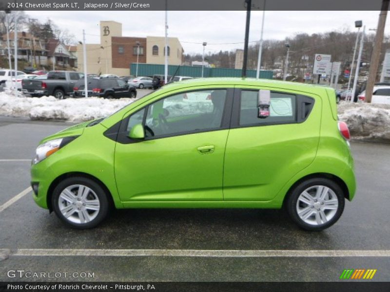 Jalapeno / Silver/Green 2014 Chevrolet Spark LT