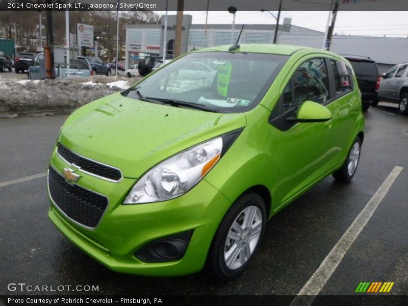 Jalapeno / Silver/Green 2014 Chevrolet Spark LT