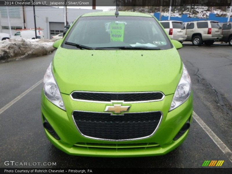 Jalapeno / Silver/Green 2014 Chevrolet Spark LT