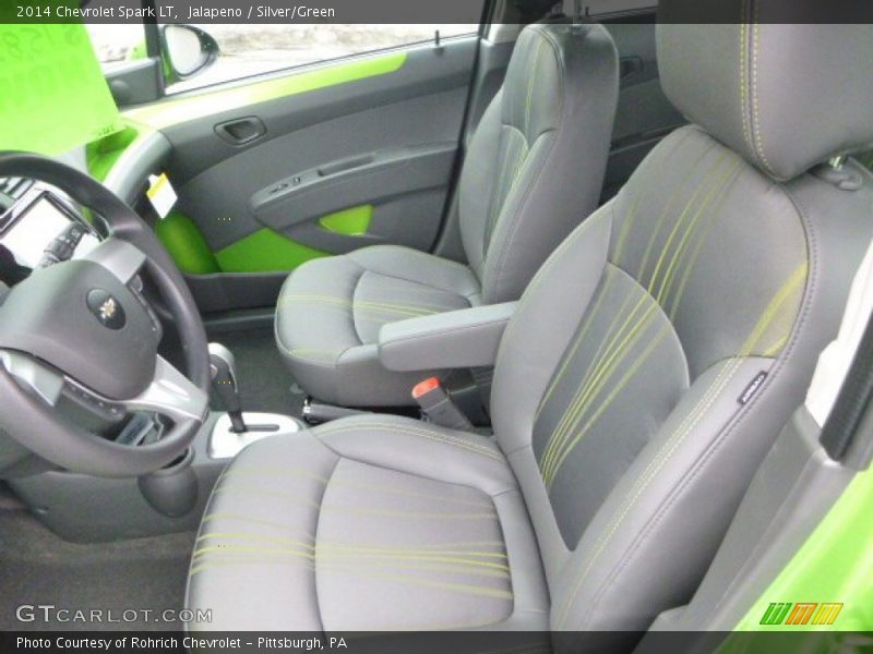 Jalapeno / Silver/Green 2014 Chevrolet Spark LT