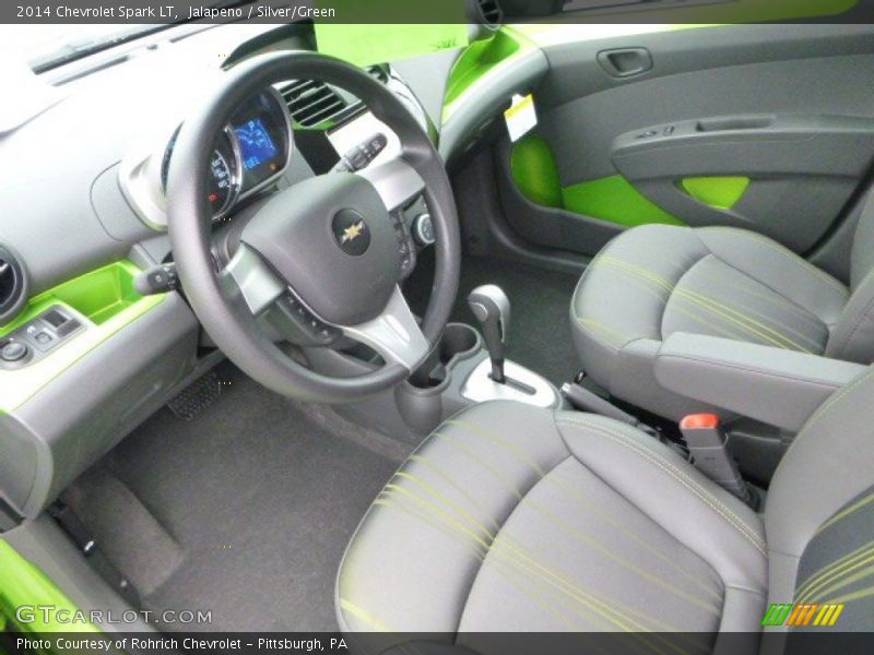 Jalapeno / Silver/Green 2014 Chevrolet Spark LT