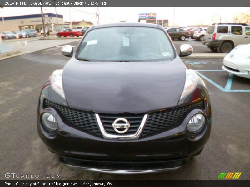 Bordeaux Black / Black/Red 2014 Nissan Juke SL AWD