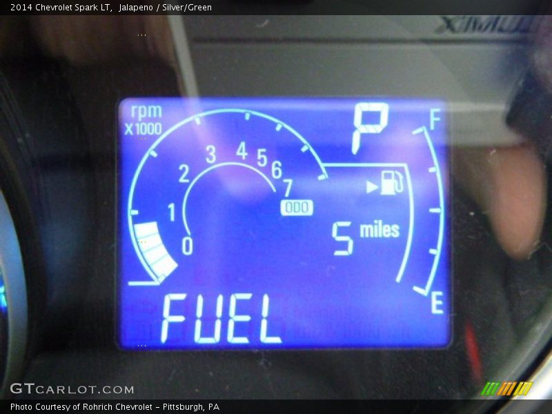 Jalapeno / Silver/Green 2014 Chevrolet Spark LT