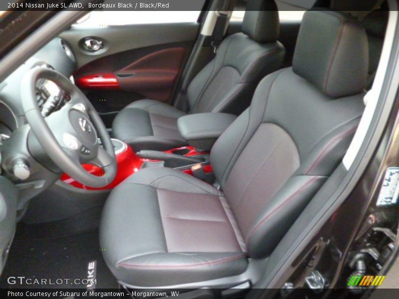 Bordeaux Black / Black/Red 2014 Nissan Juke SL AWD