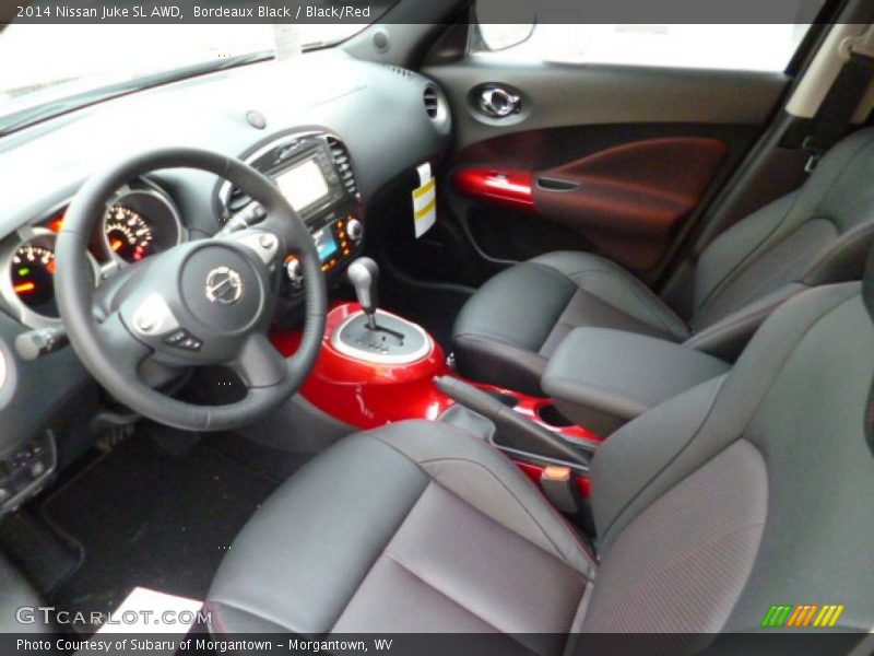Bordeaux Black / Black/Red 2014 Nissan Juke SL AWD