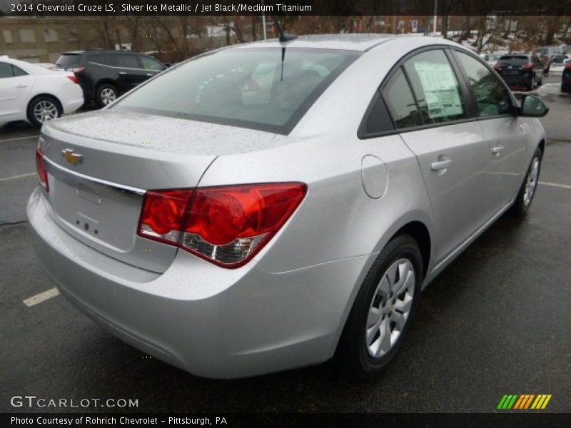 Silver Ice Metallic / Jet Black/Medium Titanium 2014 Chevrolet Cruze LS