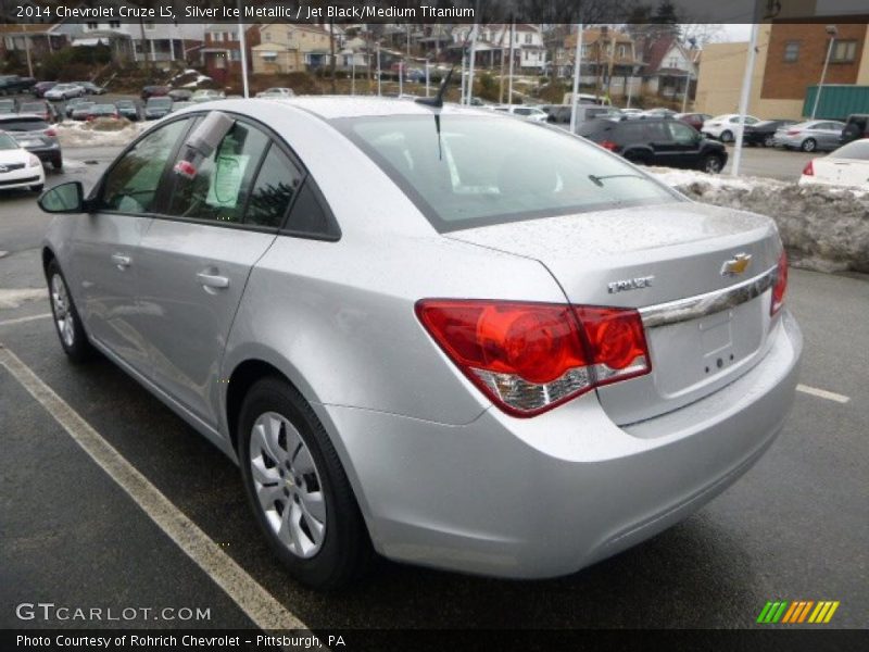 Silver Ice Metallic / Jet Black/Medium Titanium 2014 Chevrolet Cruze LS