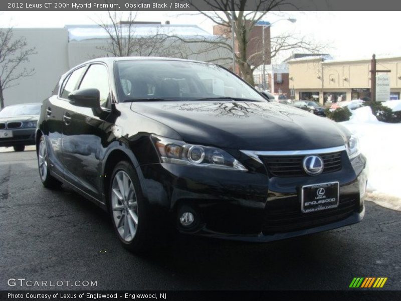 Obsidian Black / Black 2012 Lexus CT 200h Hybrid Premium