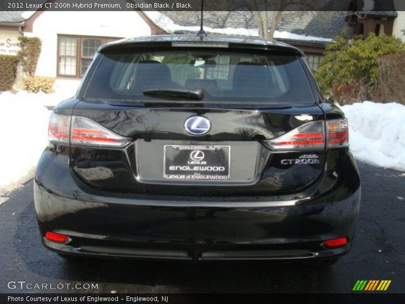 Obsidian Black / Black 2012 Lexus CT 200h Hybrid Premium
