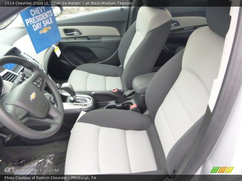 Silver Ice Metallic / Jet Black/Medium Titanium 2014 Chevrolet Cruze LS