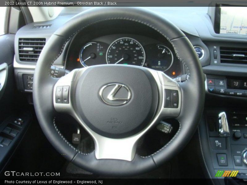Obsidian Black / Black 2012 Lexus CT 200h Hybrid Premium