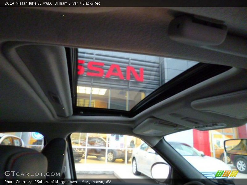 Brilliant Silver / Black/Red 2014 Nissan Juke SL AWD