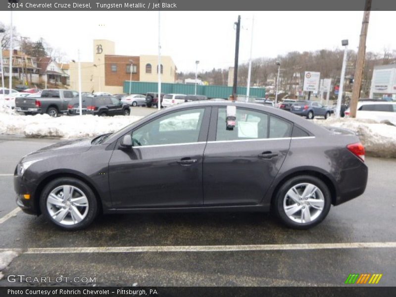 Tungsten Metallic / Jet Black 2014 Chevrolet Cruze Diesel