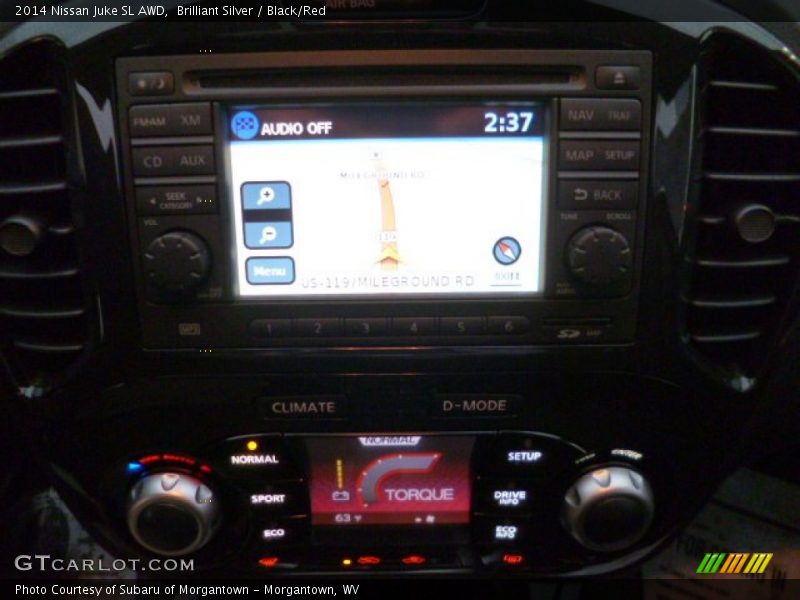 Brilliant Silver / Black/Red 2014 Nissan Juke SL AWD