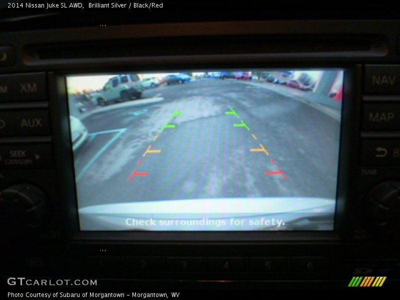 Brilliant Silver / Black/Red 2014 Nissan Juke SL AWD