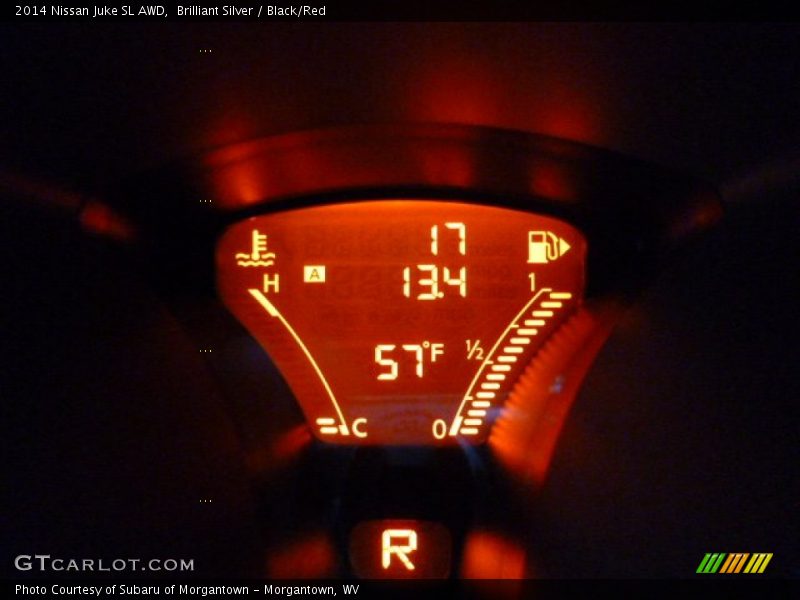 Brilliant Silver / Black/Red 2014 Nissan Juke SL AWD