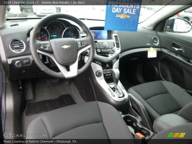 Atlantis Blue Metallic / Jet Black 2014 Chevrolet Cruze LT