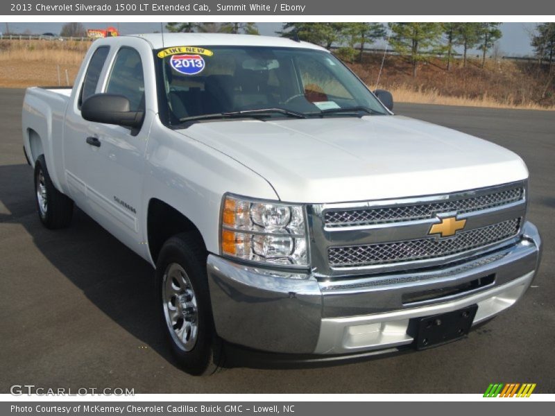 Summit White / Ebony 2013 Chevrolet Silverado 1500 LT Extended Cab