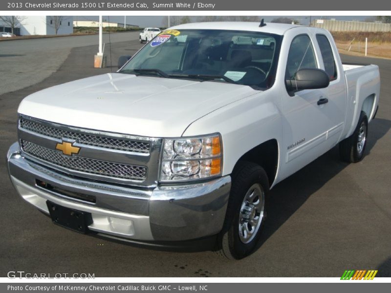 Summit White / Ebony 2013 Chevrolet Silverado 1500 LT Extended Cab