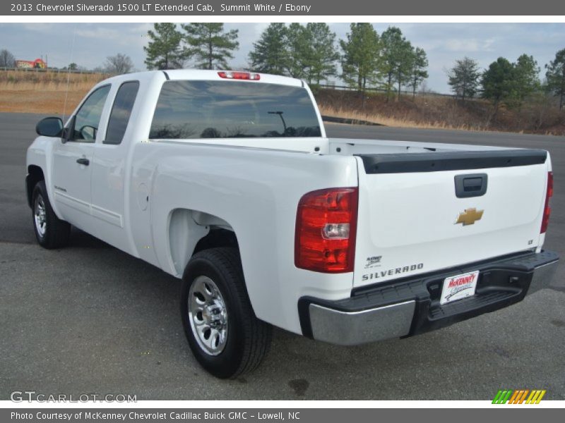 Summit White / Ebony 2013 Chevrolet Silverado 1500 LT Extended Cab
