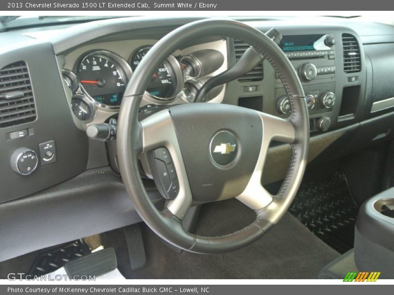 Summit White / Ebony 2013 Chevrolet Silverado 1500 LT Extended Cab