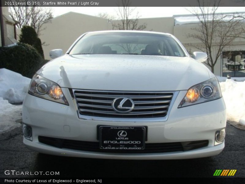 Starfire White Pearl / Light Gray 2011 Lexus ES 350