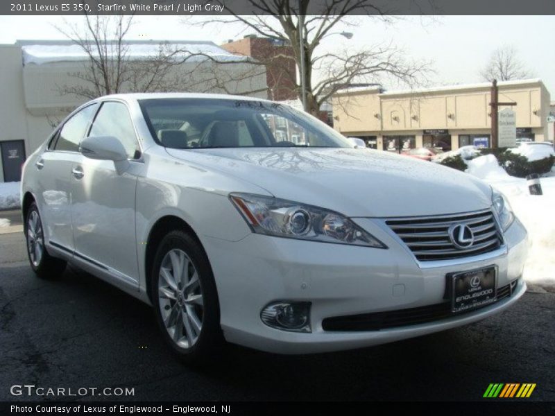 Starfire White Pearl / Light Gray 2011 Lexus ES 350