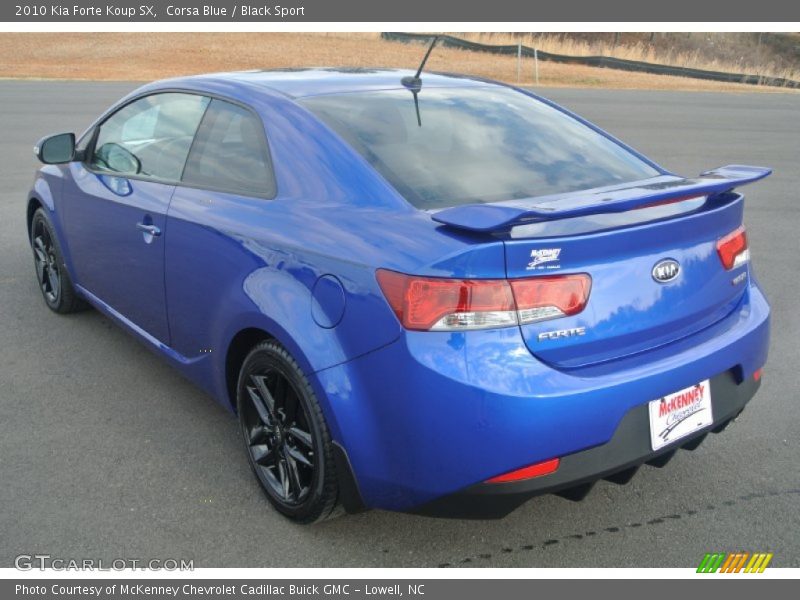 Corsa Blue / Black Sport 2010 Kia Forte Koup SX