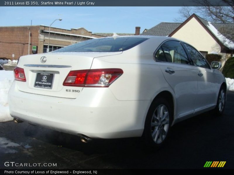 Starfire White Pearl / Light Gray 2011 Lexus ES 350