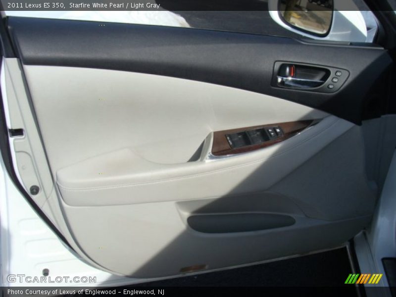 Starfire White Pearl / Light Gray 2011 Lexus ES 350
