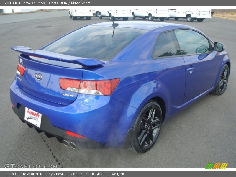 Corsa Blue / Black Sport 2010 Kia Forte Koup SX