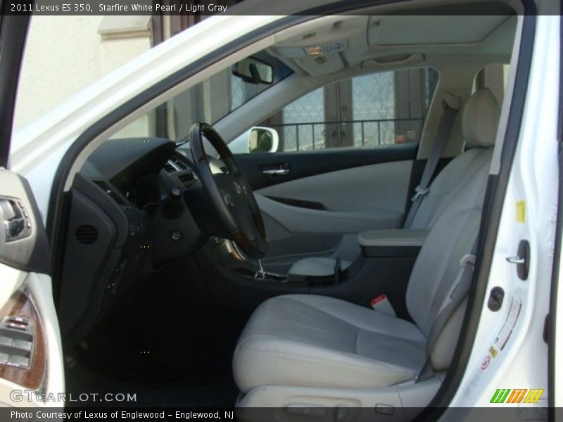 Starfire White Pearl / Light Gray 2011 Lexus ES 350