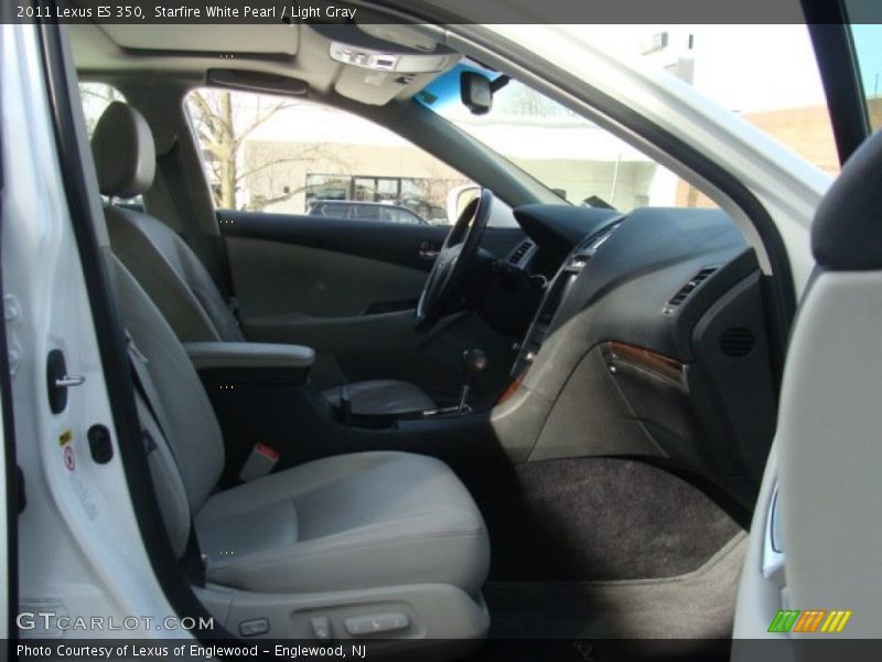 Starfire White Pearl / Light Gray 2011 Lexus ES 350