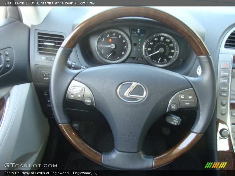 Starfire White Pearl / Light Gray 2011 Lexus ES 350