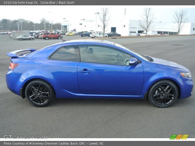 Corsa Blue / Black Sport 2010 Kia Forte Koup SX