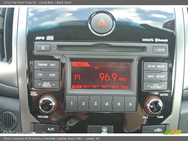 Corsa Blue / Black Sport 2010 Kia Forte Koup SX