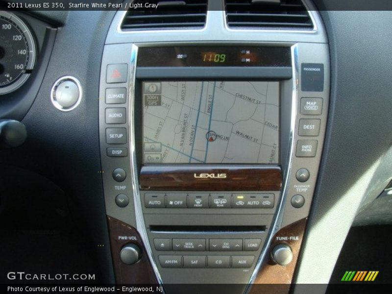 Starfire White Pearl / Light Gray 2011 Lexus ES 350