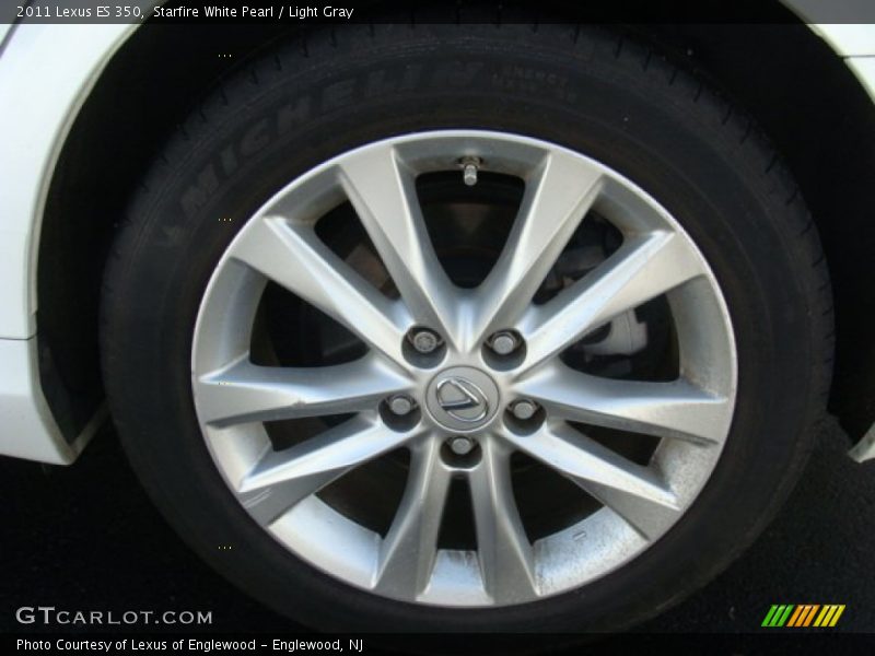 Starfire White Pearl / Light Gray 2011 Lexus ES 350