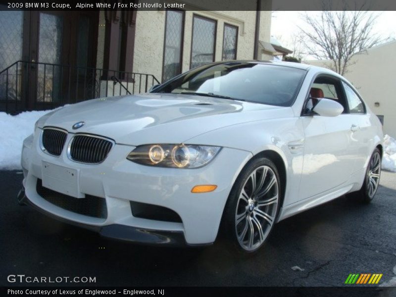 Alpine White / Fox Red Novillo Leather 2009 BMW M3 Coupe
