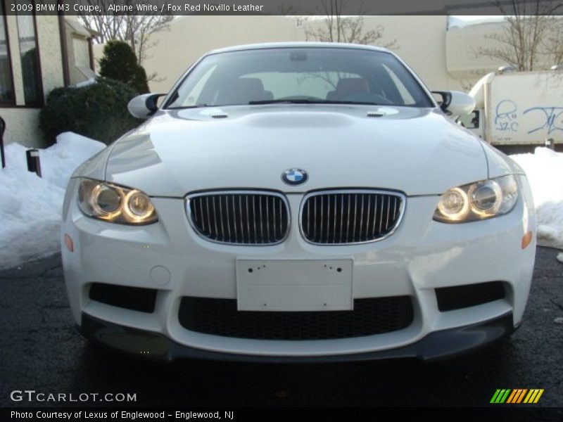 Alpine White / Fox Red Novillo Leather 2009 BMW M3 Coupe