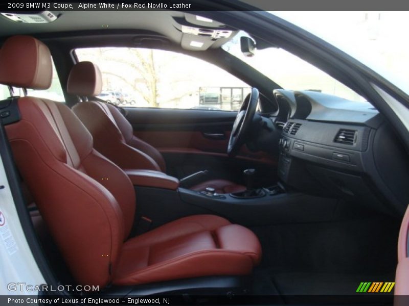 Alpine White / Fox Red Novillo Leather 2009 BMW M3 Coupe