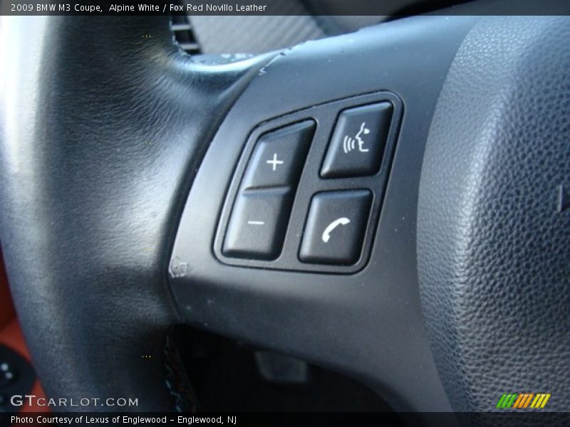 Alpine White / Fox Red Novillo Leather 2009 BMW M3 Coupe