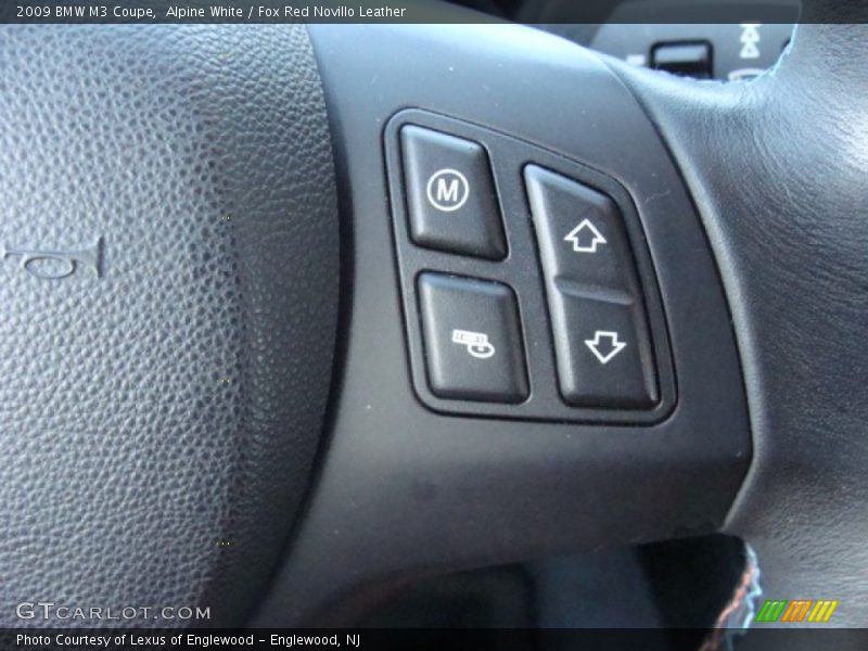 Alpine White / Fox Red Novillo Leather 2009 BMW M3 Coupe