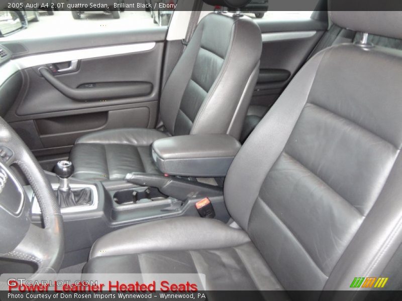 Brilliant Black / Ebony 2005 Audi A4 2.0T quattro Sedan