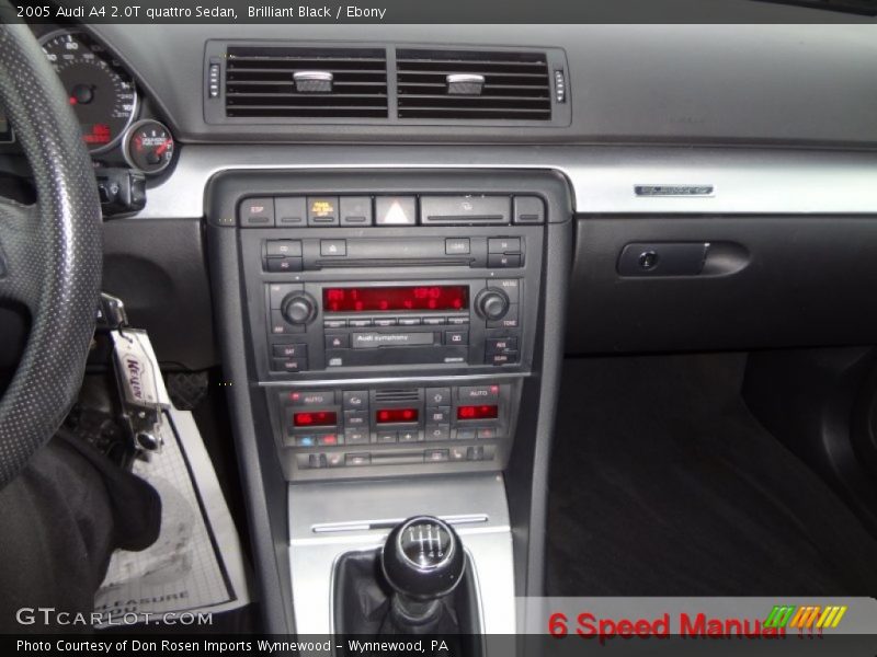Brilliant Black / Ebony 2005 Audi A4 2.0T quattro Sedan