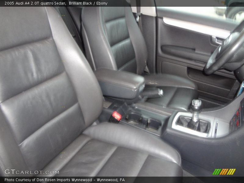 Brilliant Black / Ebony 2005 Audi A4 2.0T quattro Sedan
