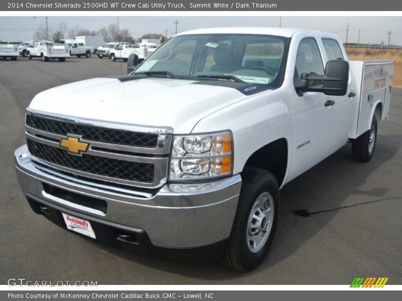 Summit White / Dark Titanium 2014 Chevrolet Silverado 2500HD WT Crew Cab Utlity Truck