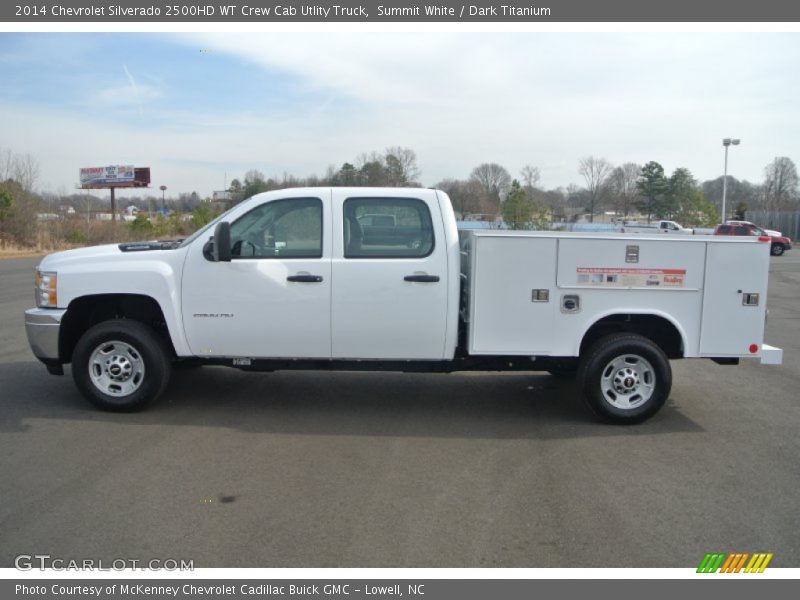 Summit White / Dark Titanium 2014 Chevrolet Silverado 2500HD WT Crew Cab Utlity Truck